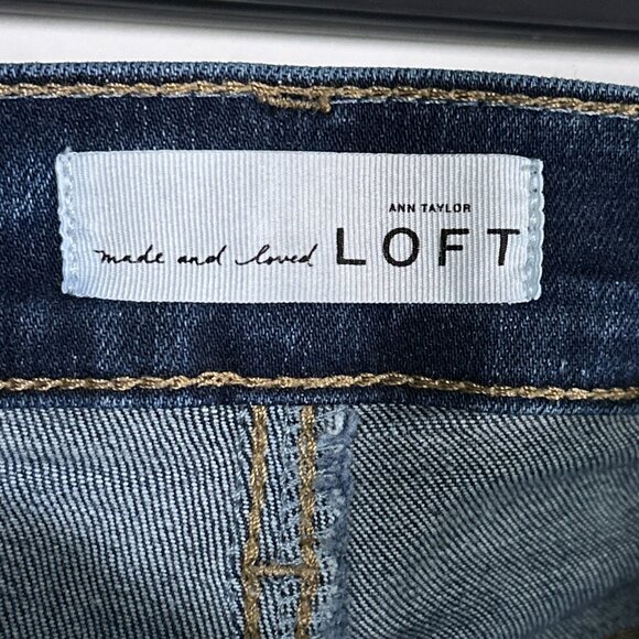 Ann Taylor Loft Modern Skinny Blue Jeans Size 4/27 - Picture 7 of 13